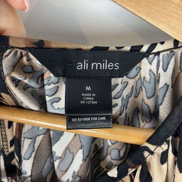 Ali Miles Animal Print Dress Sleeveless Sz Medium​​​​ - Picture 3 of 8